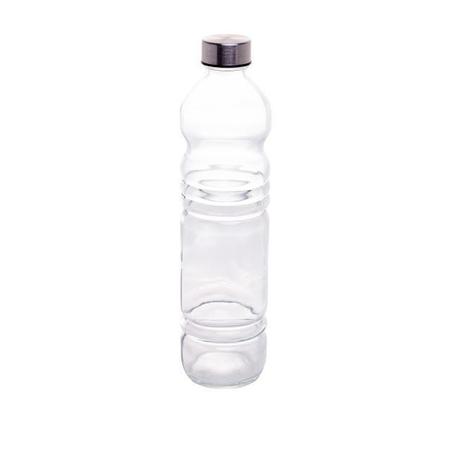 Imagem de Garrafa de vidro p/ água com tampa inox standard 1,1l