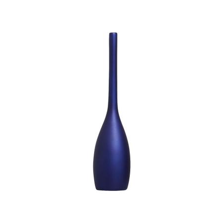 Imagem de Garrafa Decoração Cerâmica Tulipa Azul Royal 39 X 9 Cm