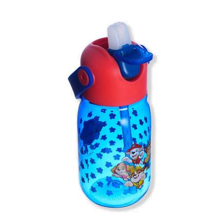 Garrafa Flip Patrulha Canina 400ml Infantil Com Canudo Azul - ZC Imagem de Garrafa Flip Patrulha Canina 400ml Infantil Com Canudo Azul