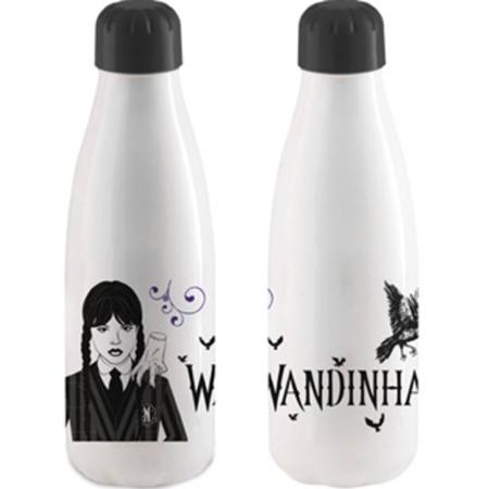 Imagem de Garrafa / garrafinha de plástico wandinha 600ml para água decorada infantil