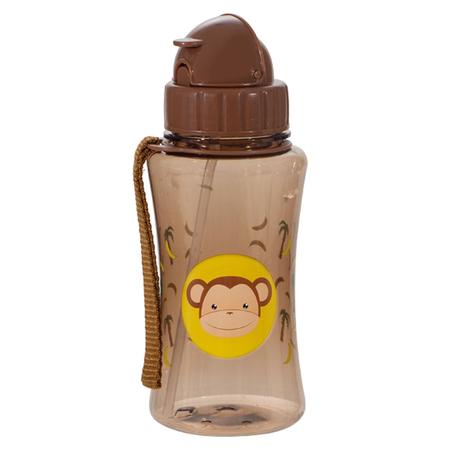 Imagem de Garrafa Infantil Plástico Squeeze com Canudo Silicone 400ml