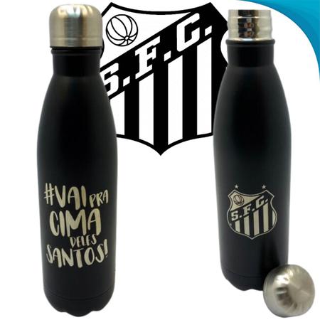 Imagem de Garrafa Inox 750ml Santos Perfeita Para Esportes Ideal Para Presente