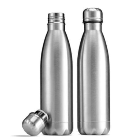 Imagem de Garrafa Inox De Academia Água Gelada - 1000Ml - Inox