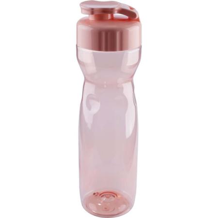 Imagem de Garrafa Plastica Veneza TRANSP/ROSA 600ML