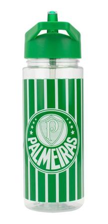 Imagem de Garrafa Plástico 450ml Com Mochila Tipo Saco Palmeiras