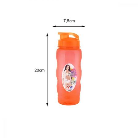 Imagem de Garrafa Squeeze 500ml Linha Fitness Academia Esporte Treinos Escola Garrafinha Garrafão Galão de Água Infantil Multiuso