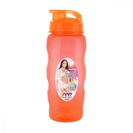 Imagem de Garrafa Squeeze 500ml Linha Fitness Academia Esporte Treinos Escola Garrafinha Garrafão Galão de Água Infantil Multiuso