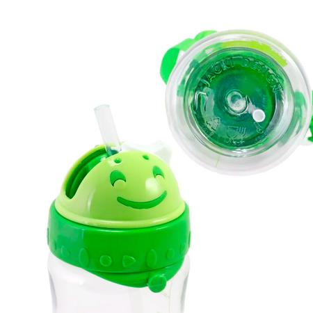 Imagem de Garrafa Squeeze Infantil Água 460ml Garrafinha Canudo Alça