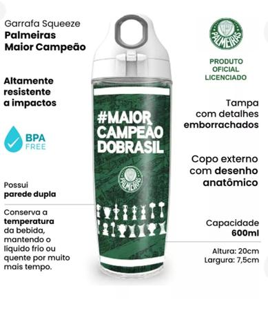 Imagem de Garrafa Squeze Palmeiras 600ml