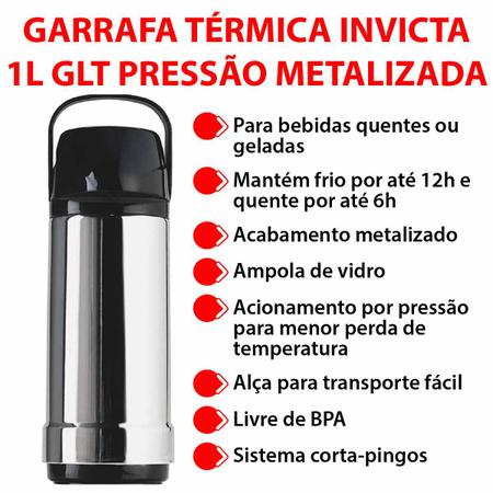Invicta GLT thermos bottle stopper - 1L
