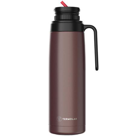 Imagem de Garrafa Térmica 100% Inox Bronze 1L com Cuia 250ml Chimarrão Termolar