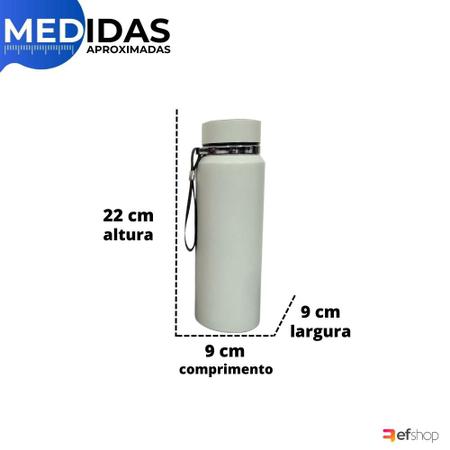 Imagem de Garrafa Térmica 600 ml c/ Tampa Contador Temperatura Água Suco