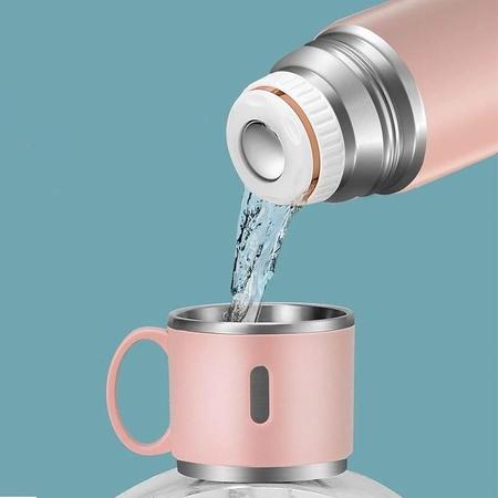 Imagem de Garrafa Térmica aço inoxidável isolado Thermos Cup Frasco de vácuo de grande capacidade Garrafa de água de viagem Caixa de presente de b