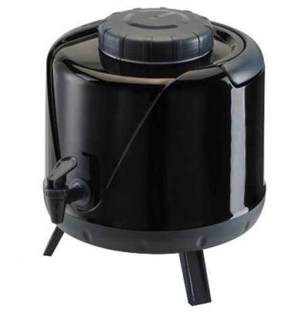 Garrafa Térmica Botijão Água 5L Com Torneira/Tripé - Unitermi - Preto Imagem de Garrafa Térmica Botijão Água 5L Com Torneira/Tripé - Unitermi - Preto