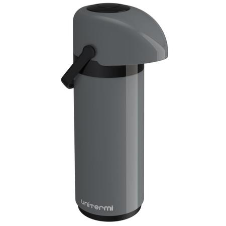 Imagem de Garrafa Térmica De Mesa 1 Litro de Pressão com alça Ampola de Vidro Verona Unitermi Resistente