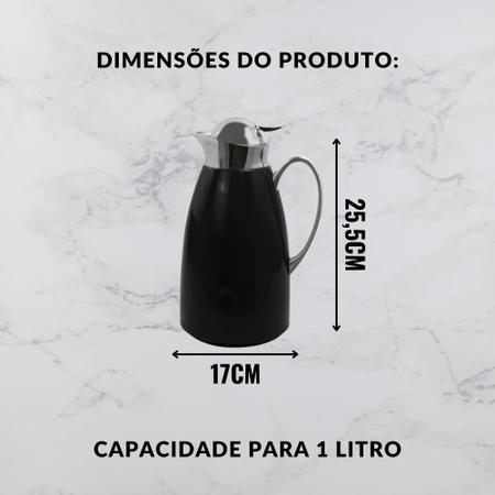Imagem de Garrafa térmica elegance preta 1 litro hauskraft