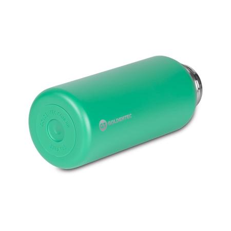 Imagem de Garrafa Térmica Goldentec GT Colors Inox 1000ml Verde Claro para bebidas quentes ou frias com tampa com bico e base emborrachada