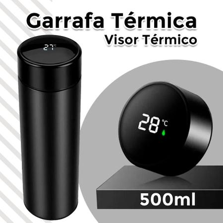 Imagem de Garrafa Térmica Hi-Tech Acompanhe a Temperatura da sua Bebida com Display 500ml