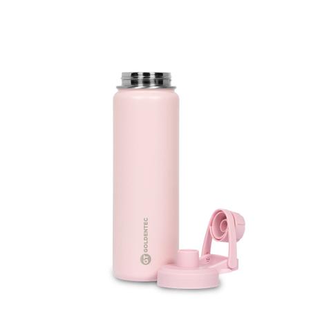 Imagem de Garrafa Térmica Inox 750 ml para bebidas quentes ou frias com tampo com bico - Rosa Queimado  GT