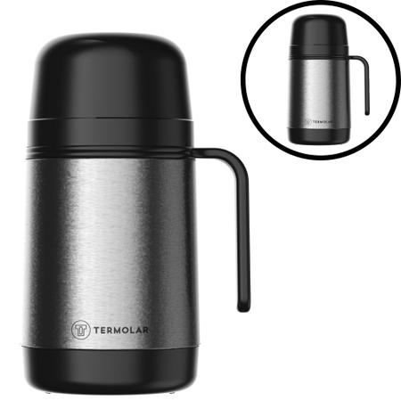 Garrafa Térmica Inox Lumina 500ml Rolha Clean - TERMOLAR Imagem de Garrafa Térmica Inox Lumina 500ml Rolha Clean