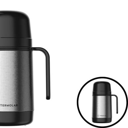 Garrafa Térmica Inox Lumina 500ml Rolha Clean - TERMOLAR Imagem de Garrafa Térmica Inox Lumina 500ml Rolha Clean