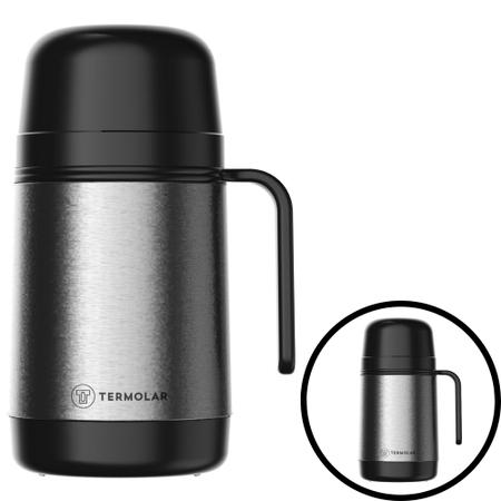 Garrafa Térmica Inox Lumina 500ml Rolha Clean - TERMOLAR Imagem de Garrafa Térmica Inox Lumina 500ml Rolha Clean