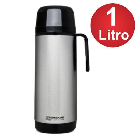 Imagem de Garrafa Térmica Inox Lúmina Premium com Rolha Clean 1 Litro - Termolar