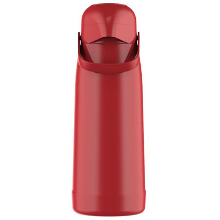 Imagem de Garrafa Térmica Magic Pump cor Vermelho Romã 1,8 Litro - Jato forte. Exclusivo sistema anti-pingos.