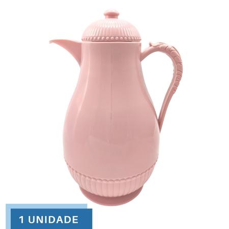 Garrafa Termica Luxuosa de Cafe e Cha Clássica Rosa