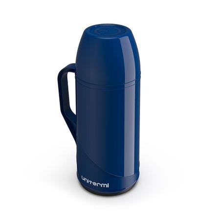 Garrafa térmica Unitermi Roma de vidro 0.5L - Azul Imagem de Garrafa térmica Unitermi Roma de vidro 0.5L - Azul