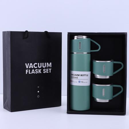 Imagem de Garrafa Térmica Vacuum Inox 500ml P/ Suco Café Com 3 Xícaras