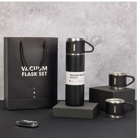 Imagem de Garrafa Térmica Vacuum Inox 500ml P/ Suco Café Com 3 Xícaras