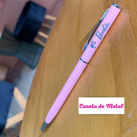 Imagem de Garrafinha de água Térmica Barbie + Caneta Rosa Infantil