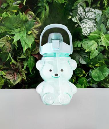 Imagem de Garrafinha De Água Urso Plástica Com Alça 1 Litro P/ Crianças