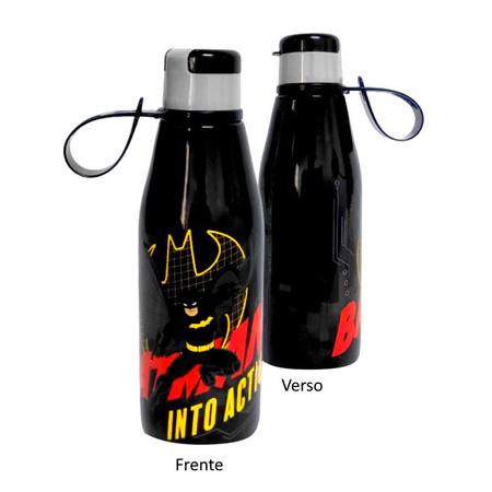 Garrafinha do Batman com tampa Abre Fácil 530ml 1 unidade - Plasútil Imagem de Garrafinha do Batman com tampa Abre Fácil 530ml 1 unidade