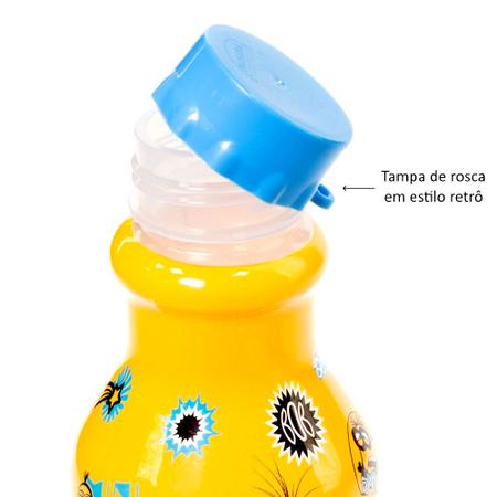 Imagem de Garrafinha Hidratação Adulto Infantil Minions 500ml Tampa Rosqueada - 1 unidade