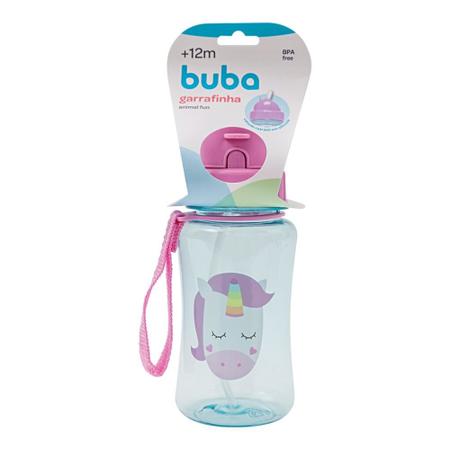 Imagem de Garrafinha infantil 400 ml buba canudo retrátil silicone