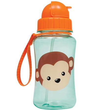 Imagem de Garrafinha infantil 400 ml buba com canudo extra reposição retrátil silicone