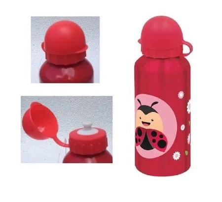 Imagem de Garrafinha Squeeze Alumínio Infantil 400 ML Joaninha