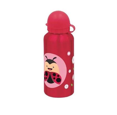 Imagem de Garrafinha Squeeze Alumínio Infantil 400 ML Joaninha