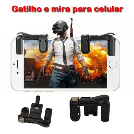 Joystick Gamepad L1 R1 para Celular Android Ios Iphone Mira Tiro Gatilho  para Jogo Pubg Free Fire Universal