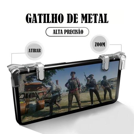 Gatilho L1 R1 Pubg Celular Mira Jogo Tiro Free Fire + NF - Santiago Eletro  - Controle para Celular - Magazine Luiza