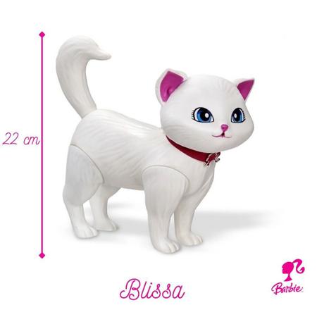 Boneco Pet da Barbie Blissa Care Gatinha Brinquedo com 3 Acessórios +3 anos  Pupee - Baby&Kids