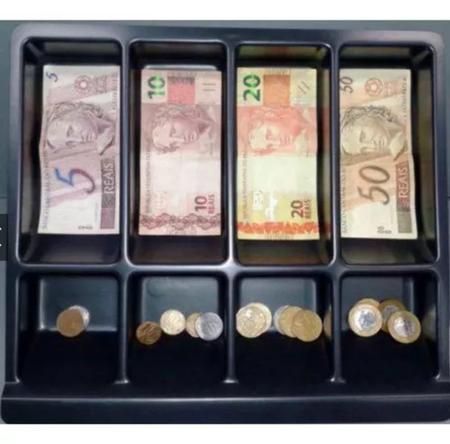 Imagem de Gaveta De Dinheiro Niqueleira Porta Cédulas E Moedas 8 Cavid - Caixa gaveta dinheiro