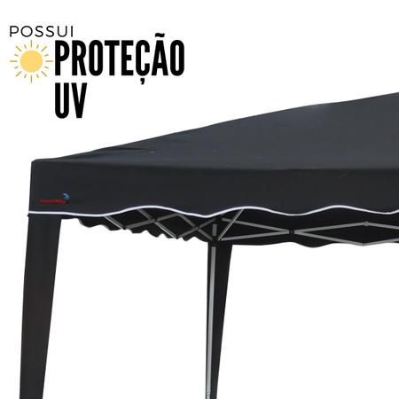 Imagem de Gazebo Articulado 3x3 Com Base E Topo Montável Para Praia