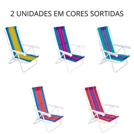 Imagem de Gazebo Tenda Dobravel Trixx 3 X 3m Ntk + 2 Cadeiras de Praia 8 Posicoes  Kit 