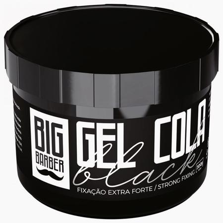 Imagem de Gel Cola Black Big Barber 300g Pigmentado Caixa Com 9 Unidades