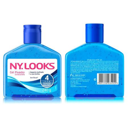 Gel Fixador Ny Looks Fixação Mega forte 240g - Sofí Cosméticos