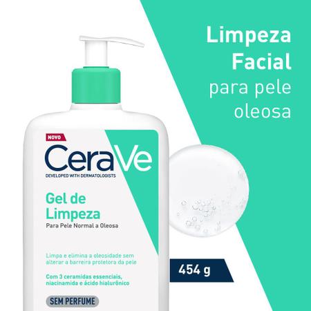 Imagem de Gel de limpeza para pele normal a oleosa Cerave - Foaming Facial Cleanser