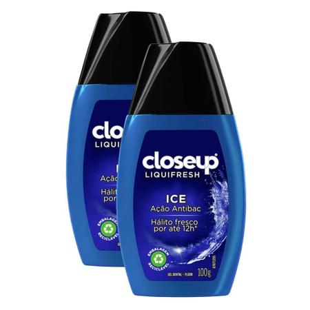 Imagem de Gel Dental Close Up Liquifresh Ice 100g  Kit com duas unidades